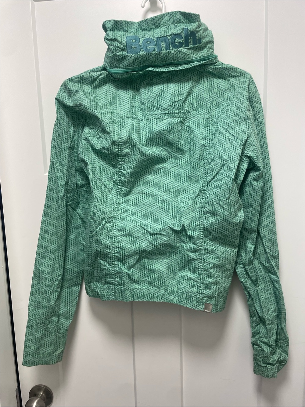 Bench Mint Green Patterned Windbreaker Jacket